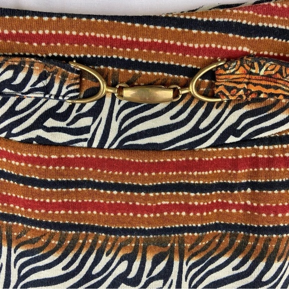 Robert Louis Long Knit Tribal Boho Mixed Print Skirt Women’s Size Small - Picture 5 of 6